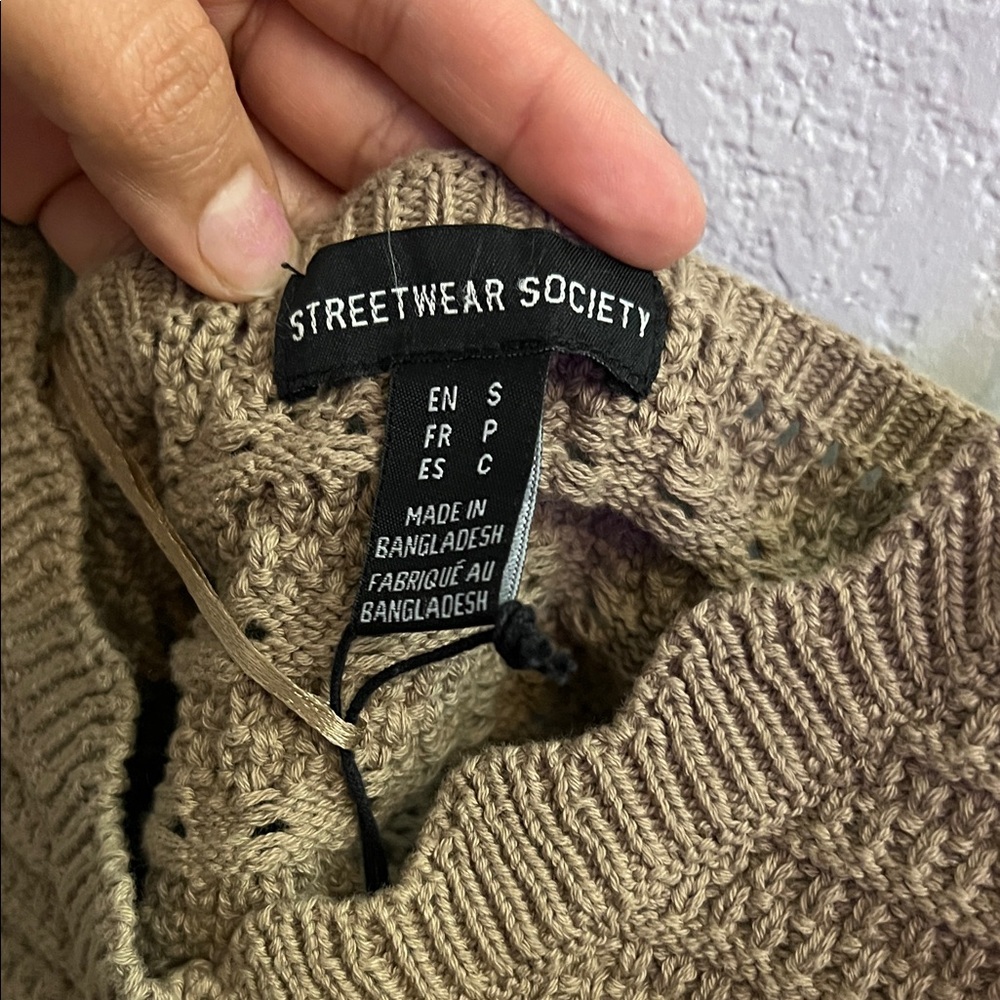 Streetwear Society Brown Knit Camisole - Picture 4 of 7
